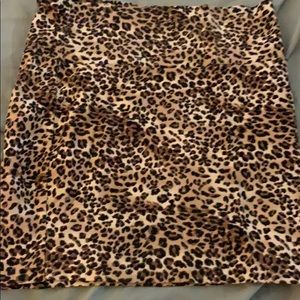 Cheetah Print Body Con Skirt